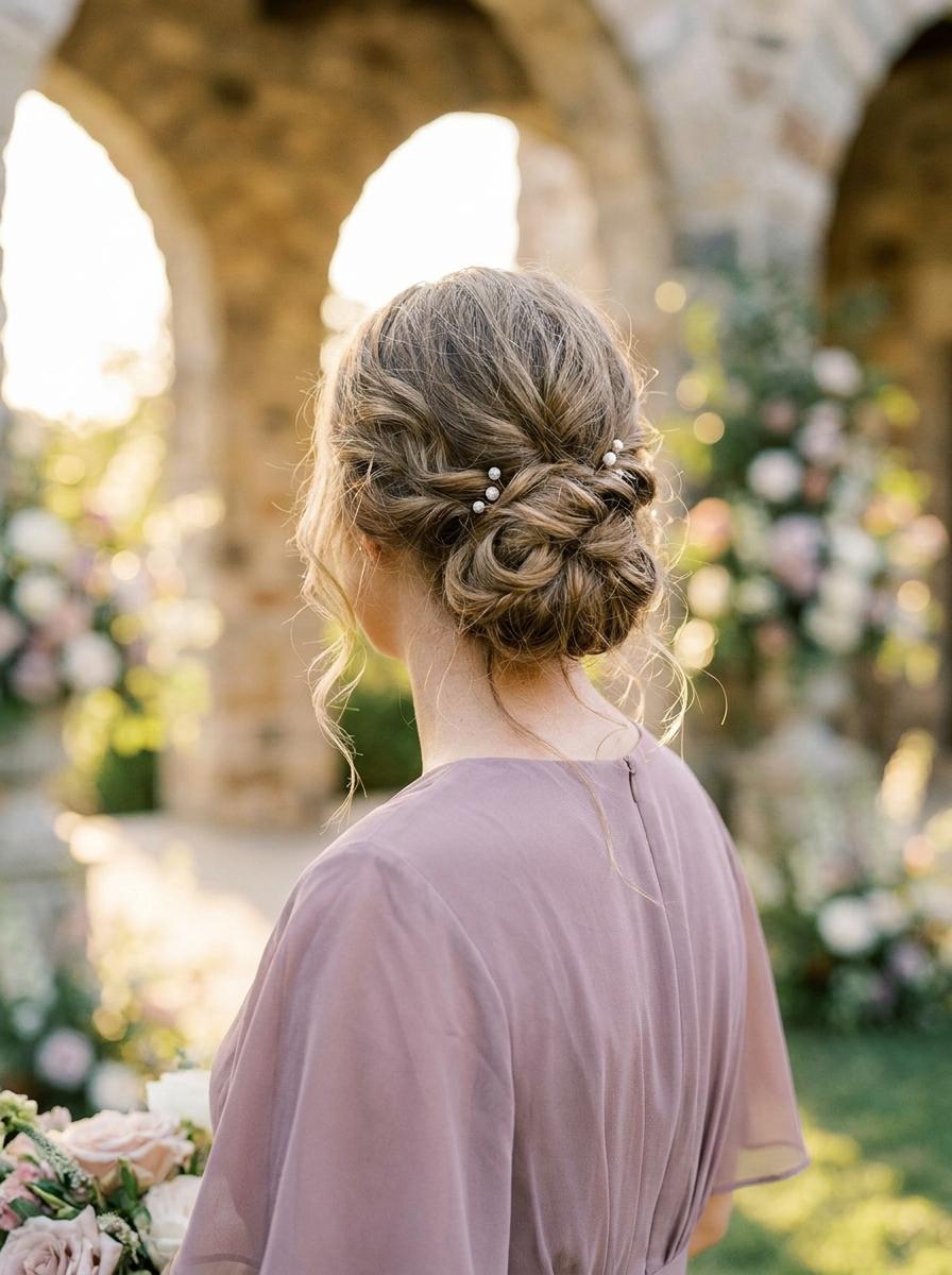Eleganter Chignon - elegante Brautjungfernfrisur